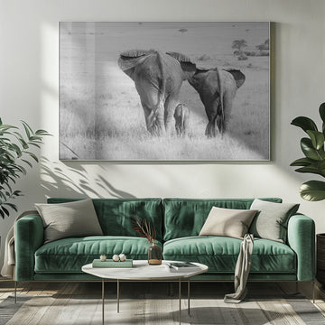 African Elephant Family | Poster - Room Interior 1
