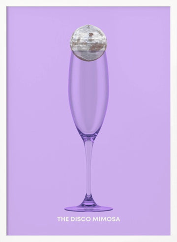 Disco Mimosa | Poster - White Frame Interior