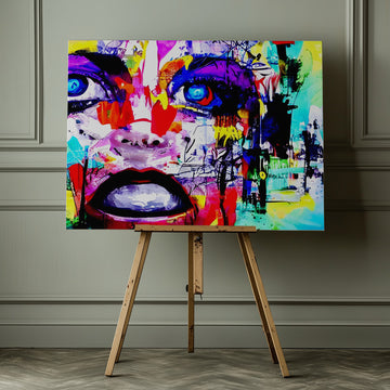 Vibrant Urban Portrait | Canvas - Room Interior 1