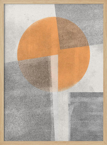 Geometric Harmony | Poster - Wood Frame Interior