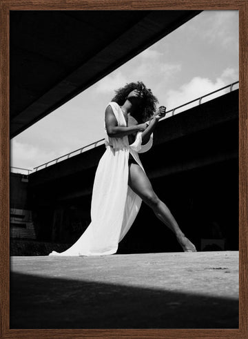 Graceful Urban Pose | Poster - Walnut Frame Interior