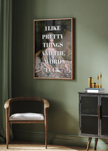 Sassy Rococo Quote | Poster - Room Interior 2