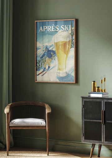 Après Ski Mountain Beer | Poster - Room Interior 2