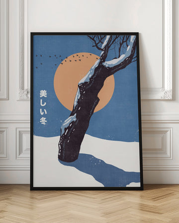 Snowy Winter Sun | Poster - Room Interior 1