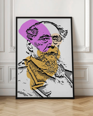 Bearded Man Pop Art | Poster - Room Interior 1