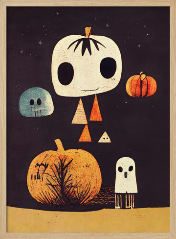 Whimsical Hauntings | Poster - Wood Frame Interior