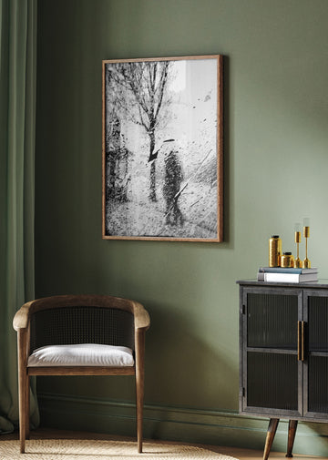 Rainy City Silhouette | Poster - Room Interior 2