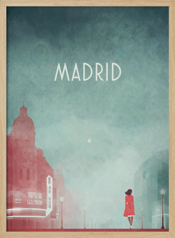 Madrid 1- GRAN VIA | Poster - Wood Frame Interior