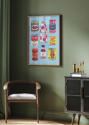 Retro Kitchen Food | Poster - Room Interior 2