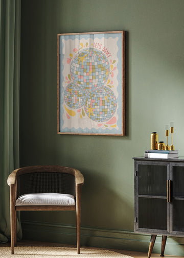 Lets Dance Retro Disco | Poster - Room Interior 2