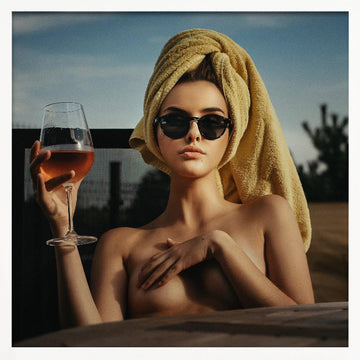 Summer Wine And Glamour | Poster - White Frame Interior