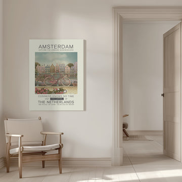 Amsterdam Canal Bicycle | Canvas - Room Interior 1
