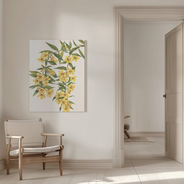Carolina Jessamine From North American Wildflowers (1925) By Mary Vaux Walcott | Canvas - Room Interior 1