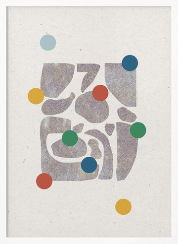 Colorful Harmony | Poster - White Frame Interior