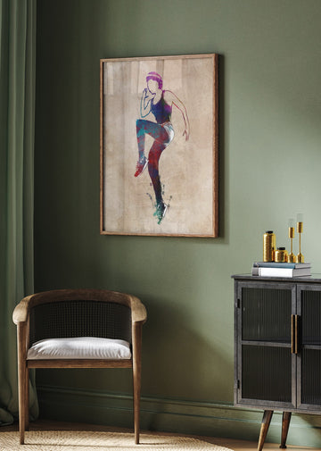 Vibrant Fitness Movement | Poster - Room Interior 2