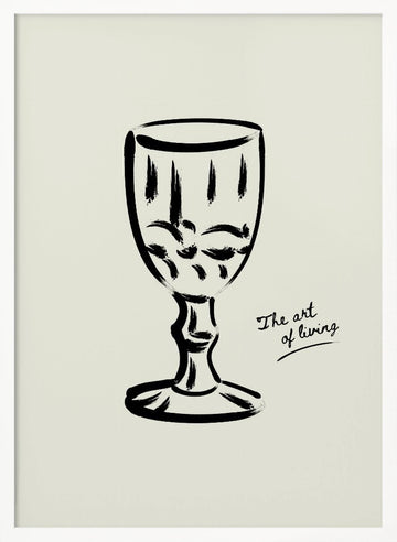 Theartoflivingno02 | Poster - White Frame Interior