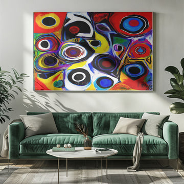 Vibrant Abstract Circles | Poster - Room Interior 1