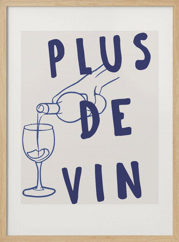 Wine Pour Moment | Poster - Wood Frame Interior