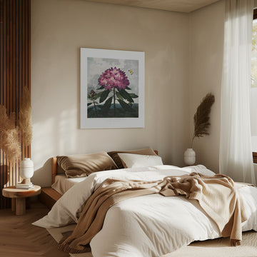 The Pontic Rhododendron from The Temple of Flora (1807) | Canvas - Room Interior 2