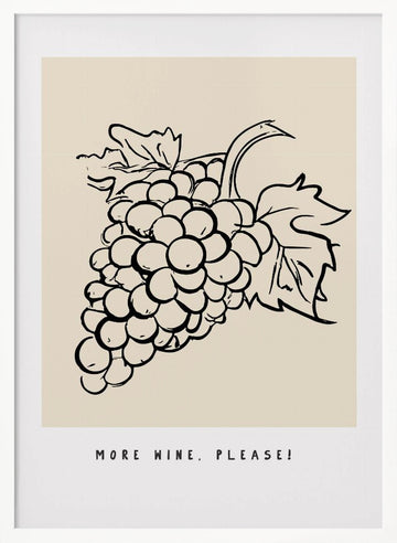 Grapes of Joy | Poster - White Frame Interior