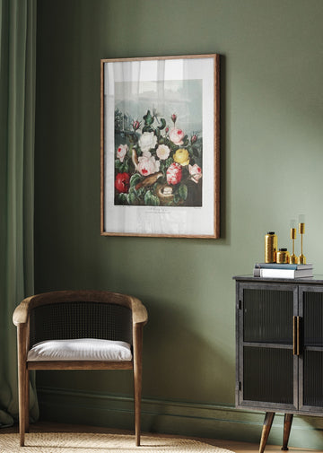Roses from The Temple of Flora (1807) | Poster - Room Interior 2