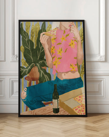 Casual Pizza Night | Poster - Room Interior 1