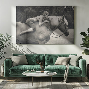 Vintage Equestrian Portrait | Poster - Room Interior 1