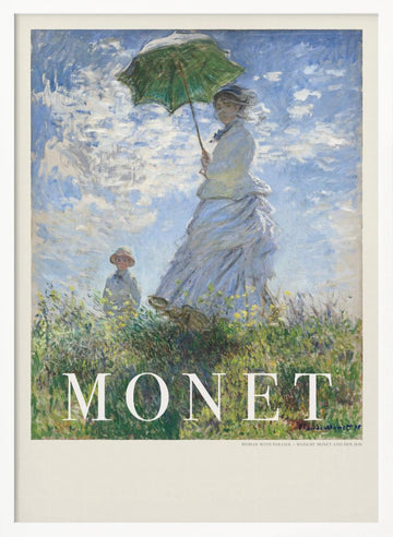 Woman With Parasol | Poster - White Frame Interior