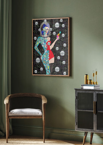 Retro Future Woman | Poster - Room Interior 2