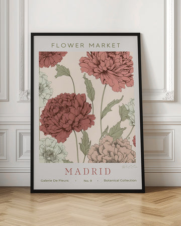 Madrid Flower Market | Poster - Room Interior 1
