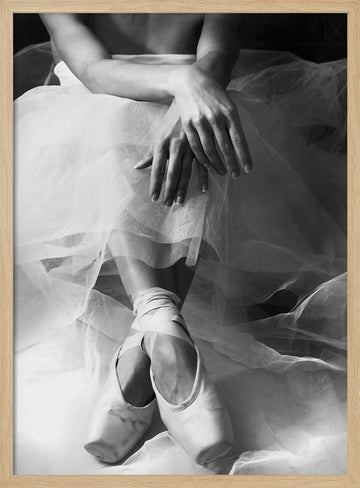 Graceful Ballerina | Poster - Wood Frame Interior