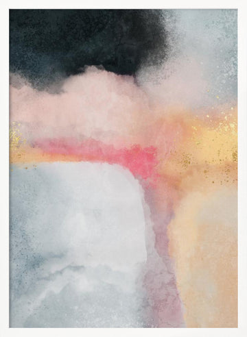 Blush Gold Serenity | Poster - White Frame Interior