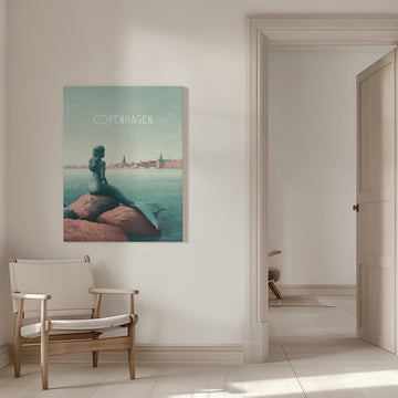 Copenhagen - Little Mermaid | Canvas - Room Interior 1
