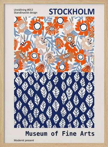 Museum of Fine Arts Stockholm | Poster - Wood Frame Interior