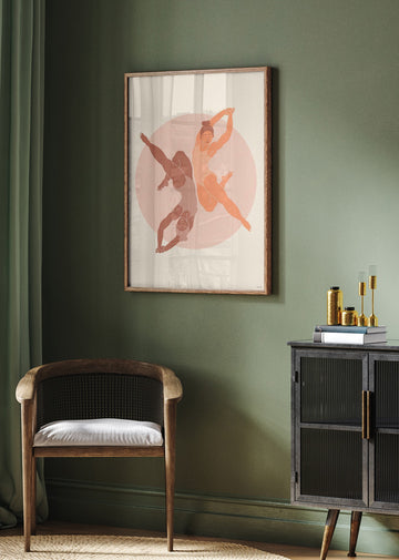 Dancing Women Balance | Poster - Room Interior 2