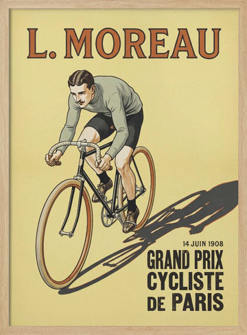 Vintage Cycling Race | Poster - Wood Frame Interior