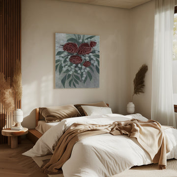 Romantic Red Roses | Canvas - Room Interior 2