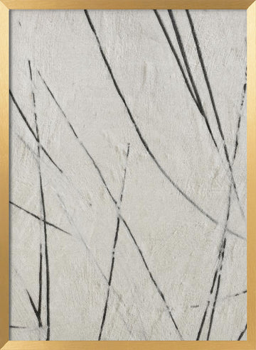 Organic Lines Texture | Poster - Gold Frame Interior