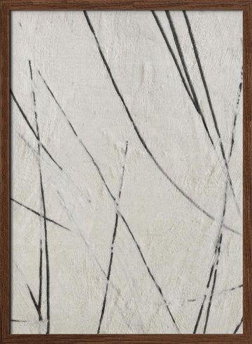 Organic Lines Texture | Poster - Walnut Frame Interior
