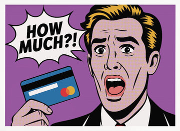 Pop Art Financial Shock | Poster - White Frame Interior