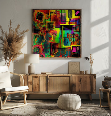 Vibrant Abstract Geometry | Poster - Room Interior 2
