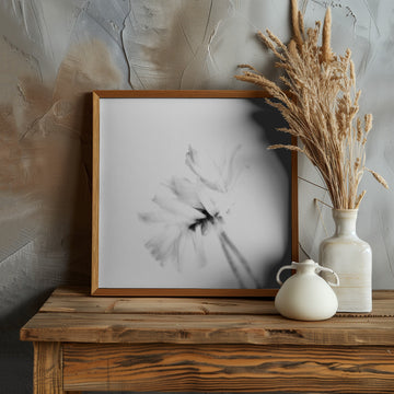 Ethereal White Flower | Poster - Room Interior 1