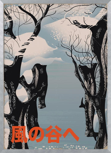 Winter Valley Forest | Poster - Silver Frame Interior