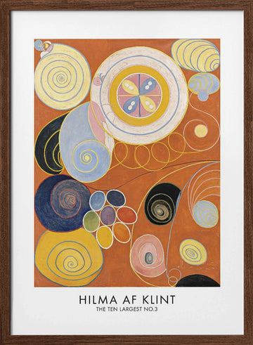 The Ten Largest No.3 Poster | Poster - Walnut Frame Interior
