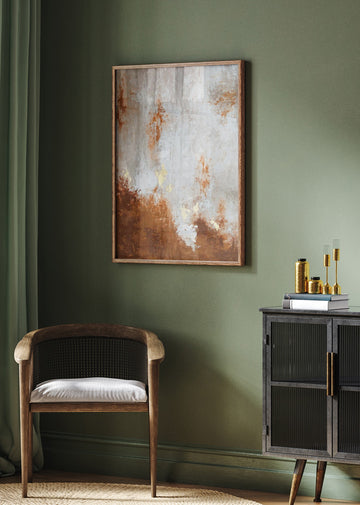 Golden Earth Abstract | Poster - Room Interior 2