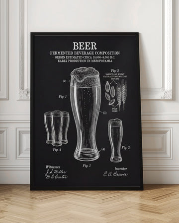 Historic Beer Patent | Poster - Room Interior 1
