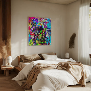 Vibrant Abstract Eye | Canvas - Room Interior 2