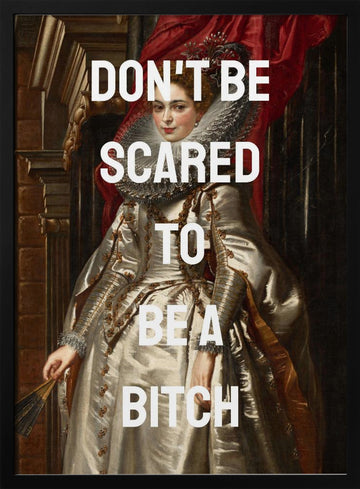 Empowering Queen Portrait | Poster - Black Metal Frame Interior