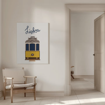 Iconic Lisbon Tram | Canvas - Room Interior 1