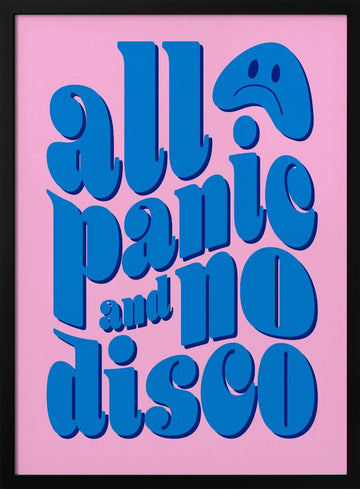 All Panic No Disco | Poster - Black Metal Frame Interior